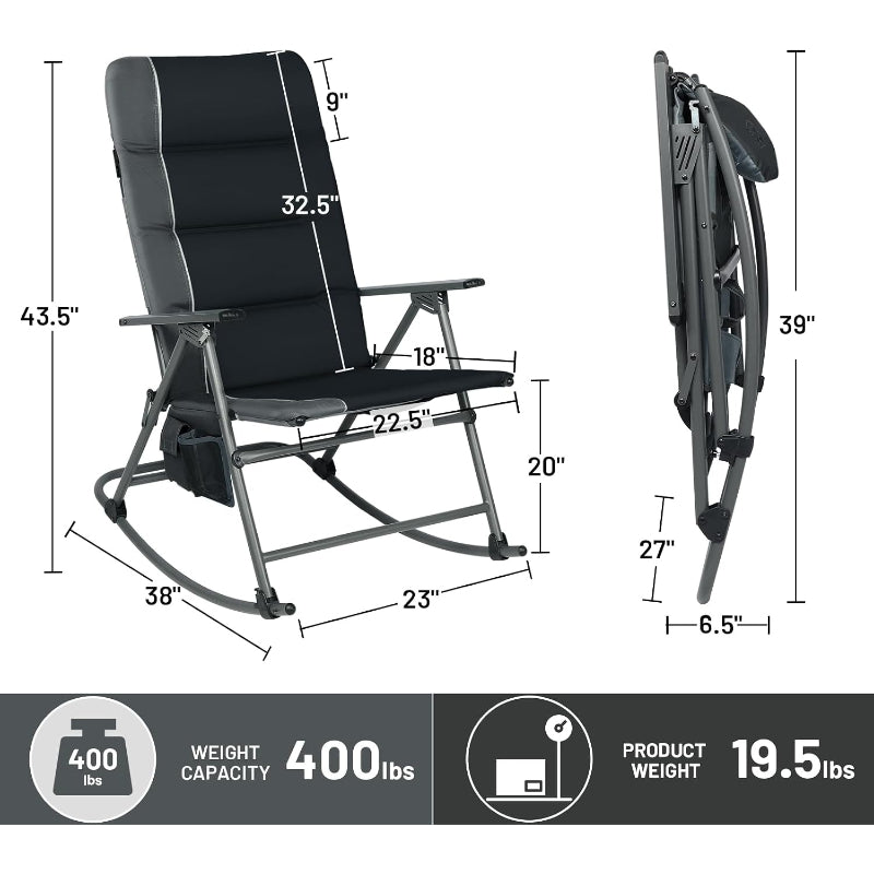 Oversized Folding Rocking Chair