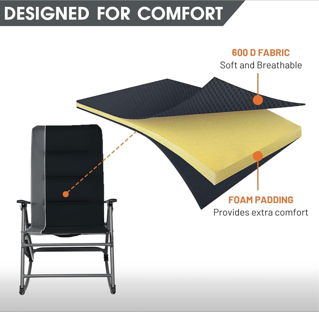 Oversized Folding Rocking Chair