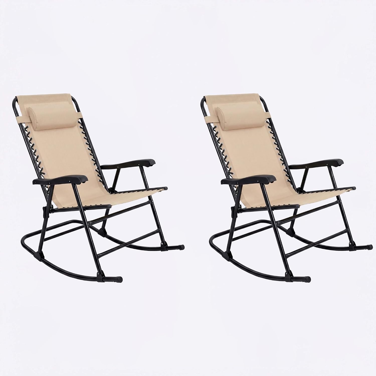 Folding Rocking Camping Chair 2 Pack