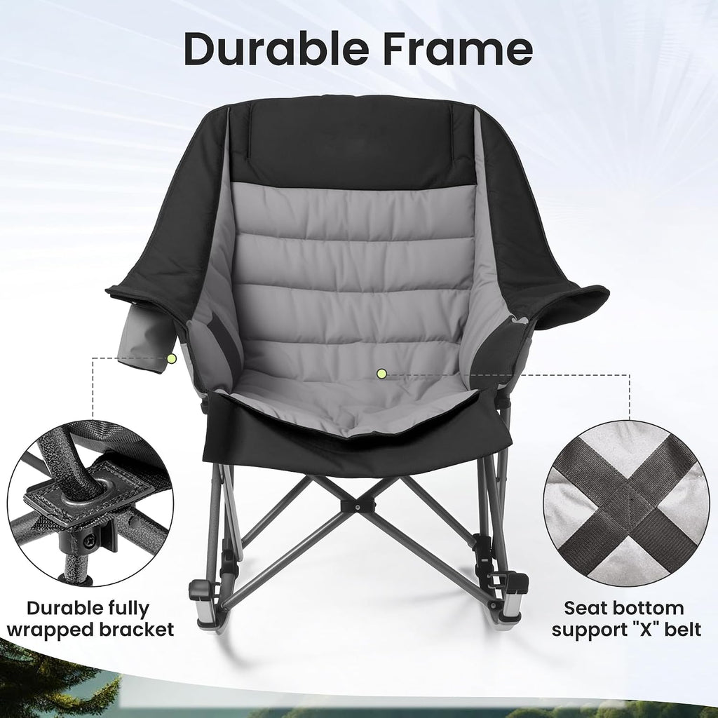 Oversized Foldable Rocking Chair
