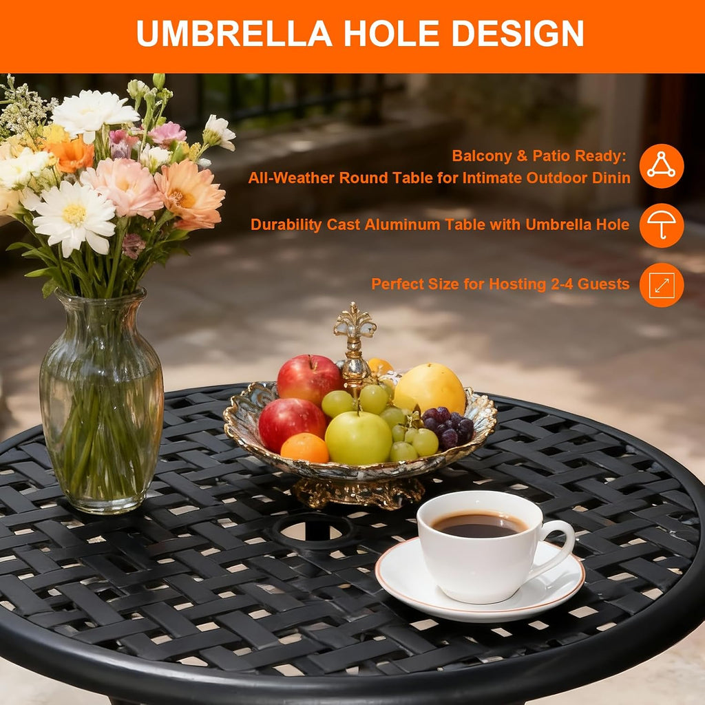 3 Piece Patio Bistro Set