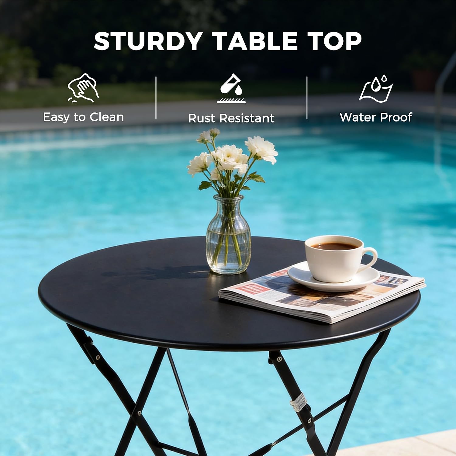 3-Piece Folding Bistro Set