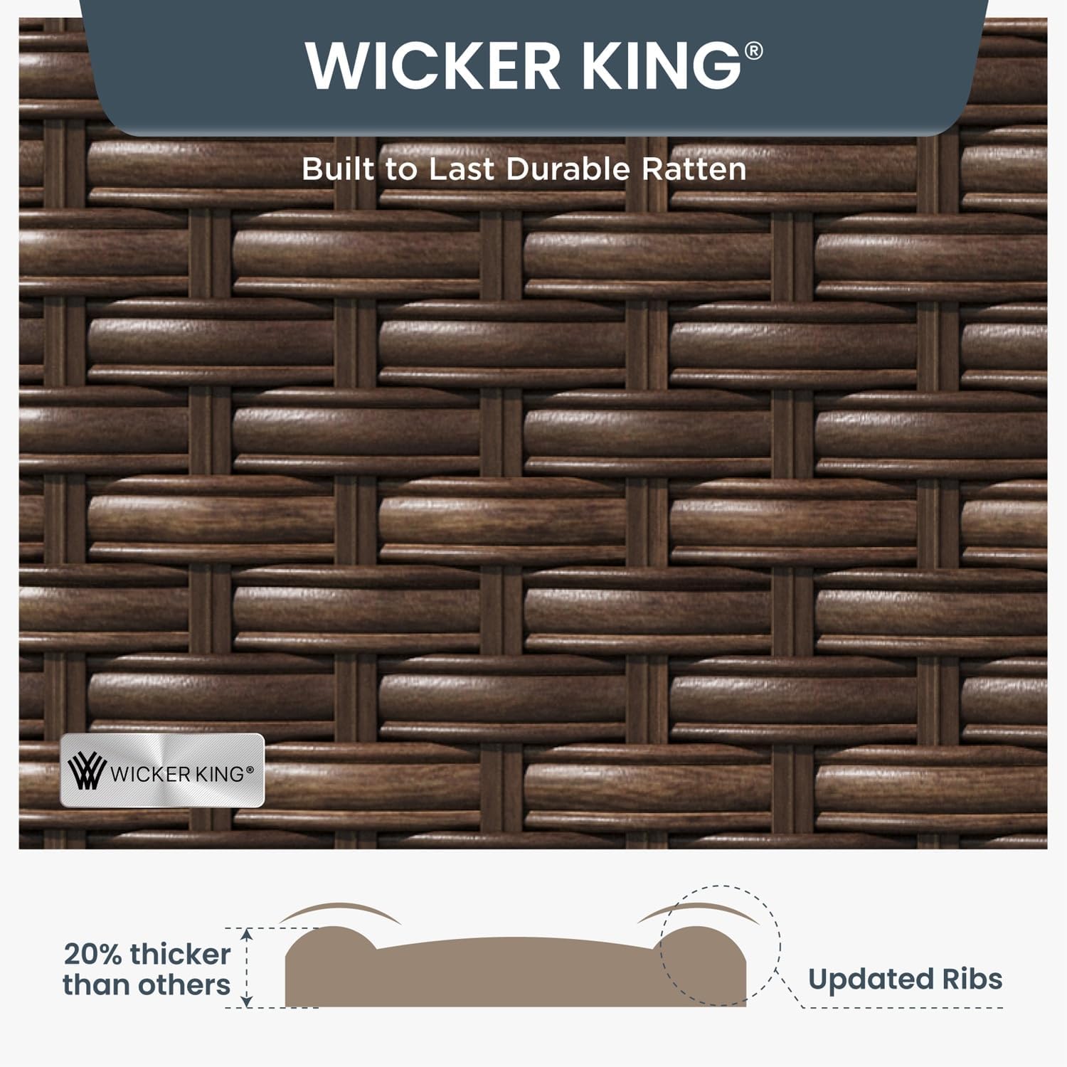 Wicker Patio Sofa Set