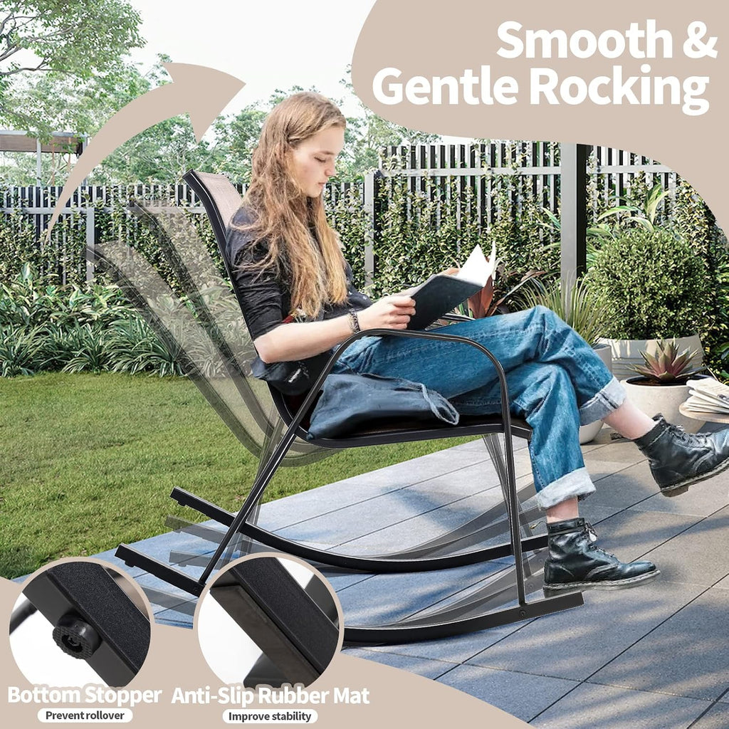 Patio Rocking Chair Set of 2