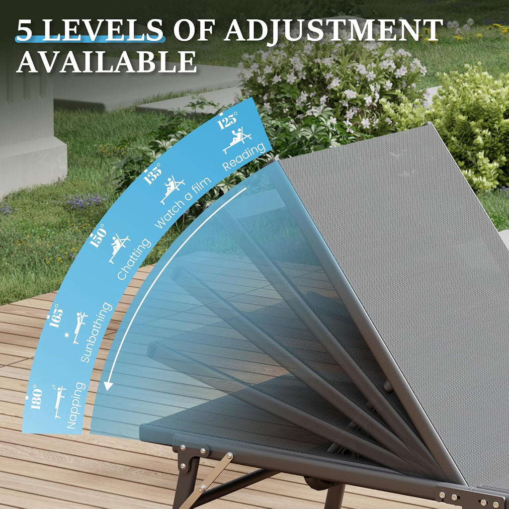 Foldable Patio Lounge Chair