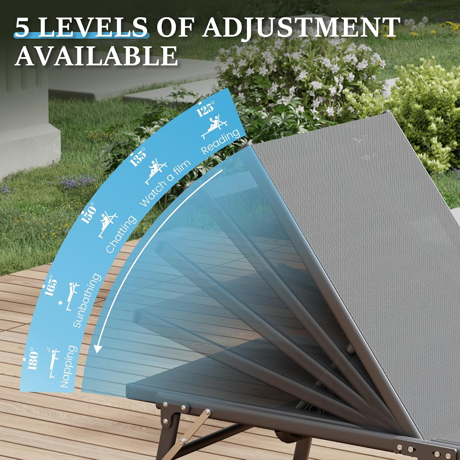 Foldable Patio Lounge Chair