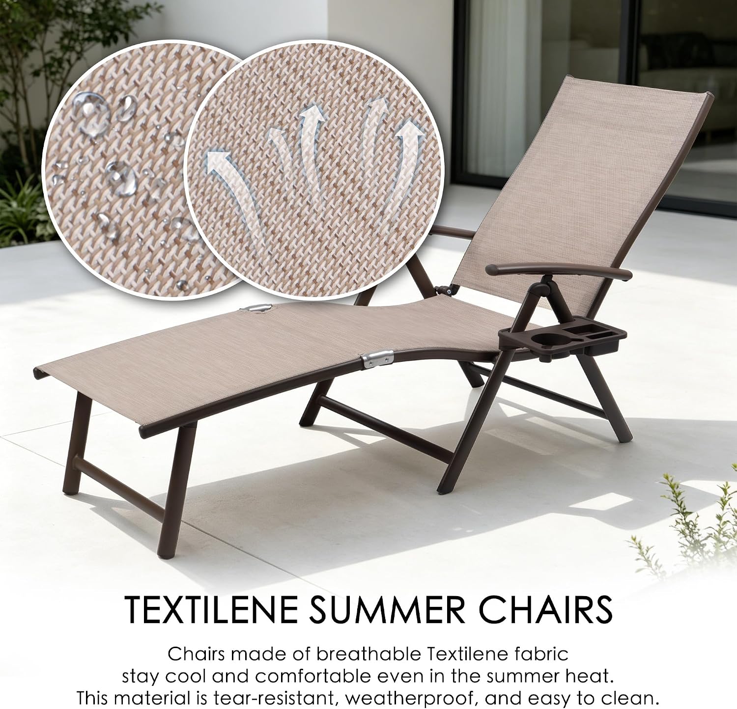 Aluminum Outdoor Chaise Lounge Chair