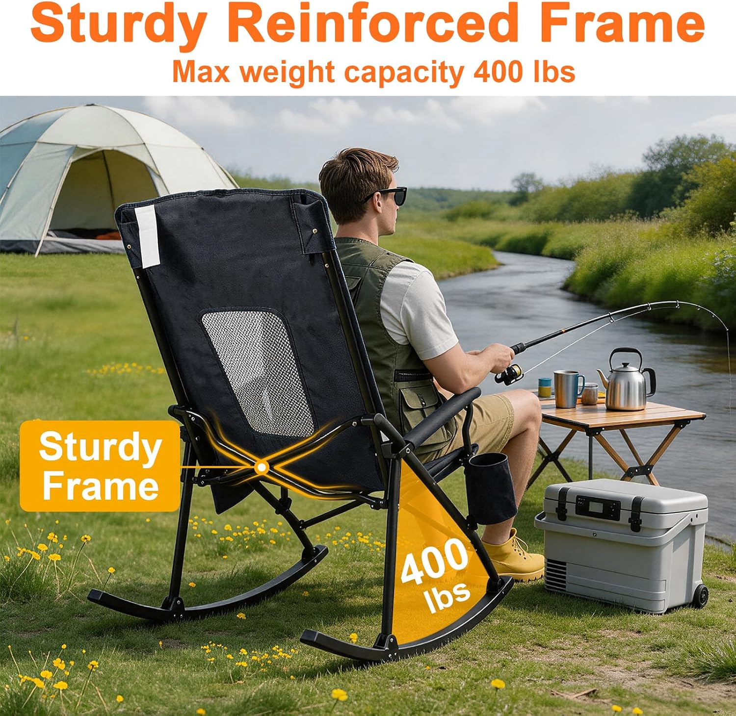 2 Pack Rocking Camping Chair