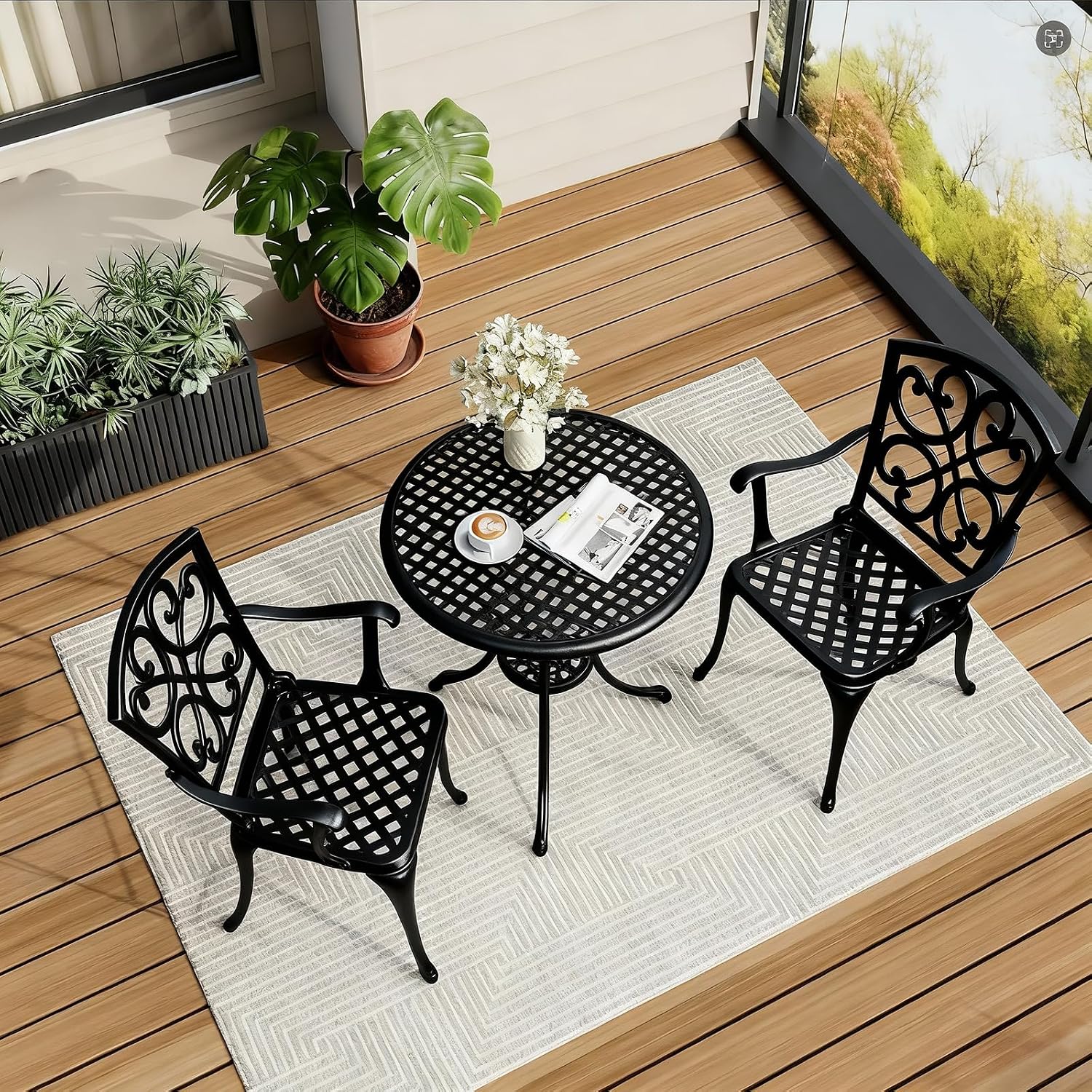 3 Piece Patio Bistro Set