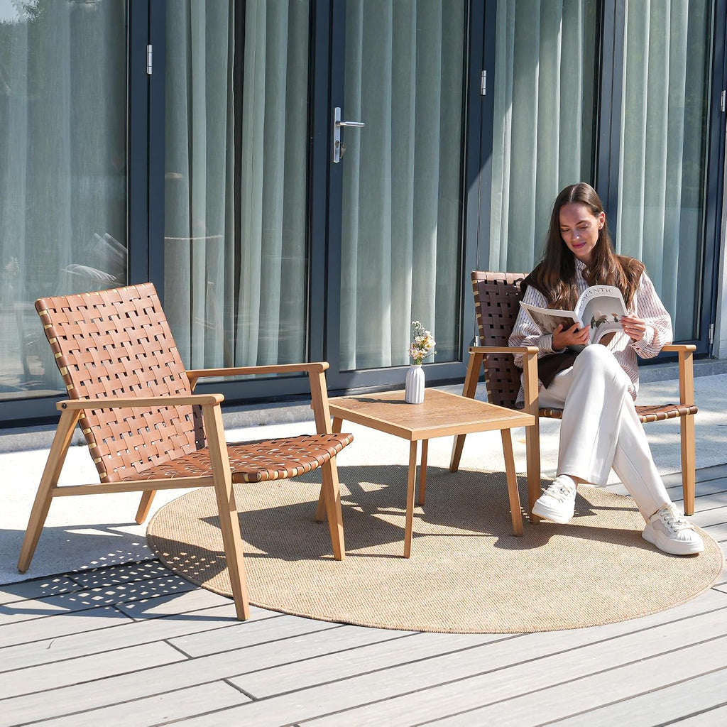 3 Pieces Patio Bistro Set