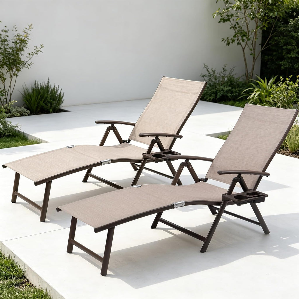 Aluminum Outdoor Chaise Lounge Chair