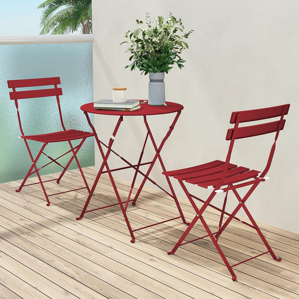 3 Piece Folding Bistro Set