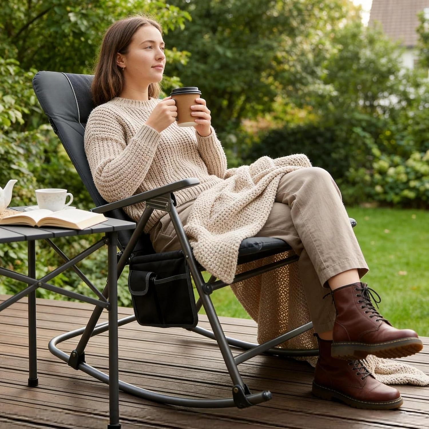 Oversized Folding Rocking Chair
