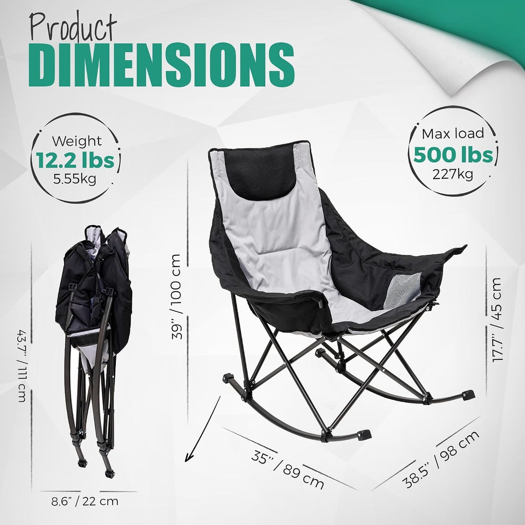 Oversized Folding Rocking Chair