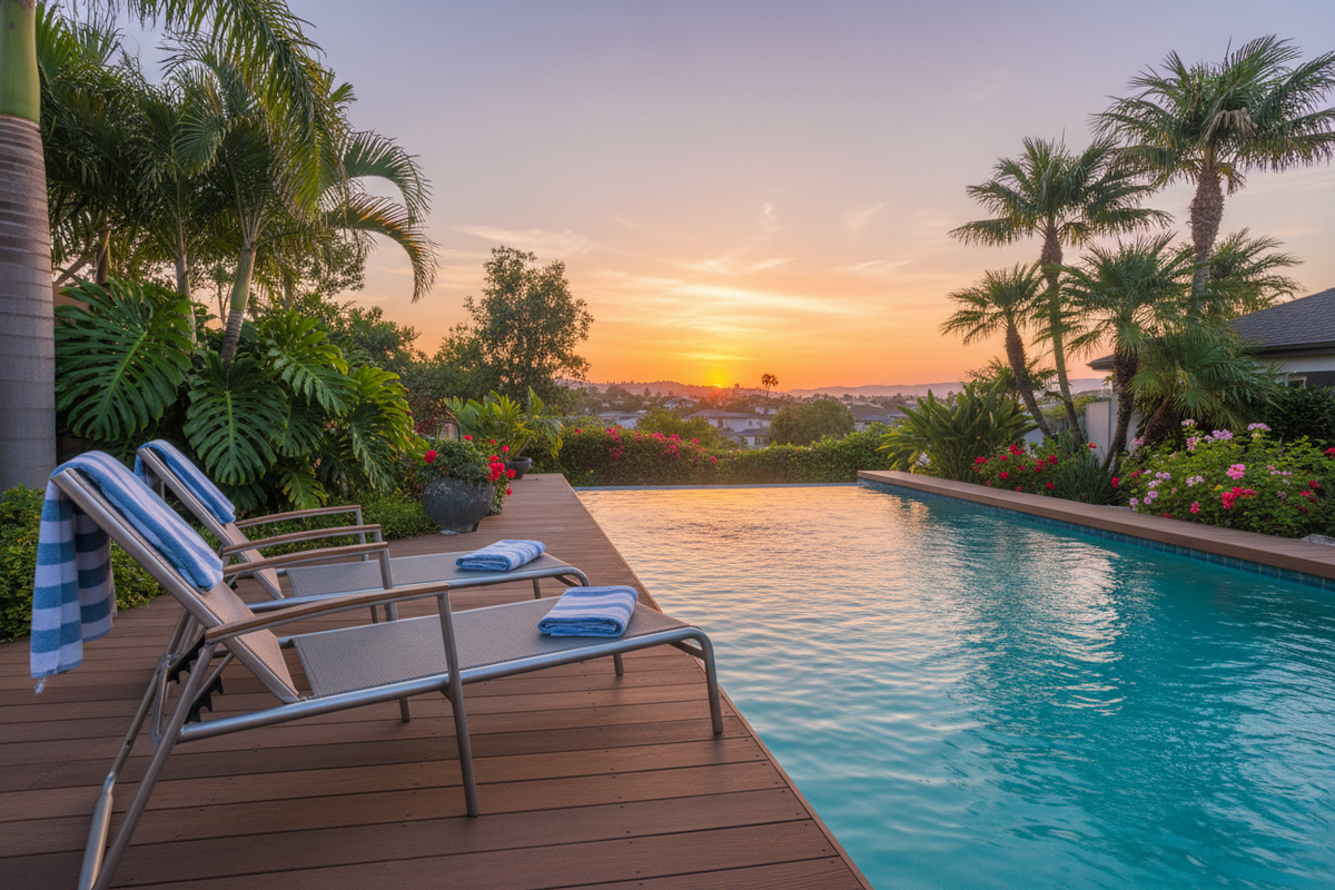 Galvanized Steel Pool Lounge Stands